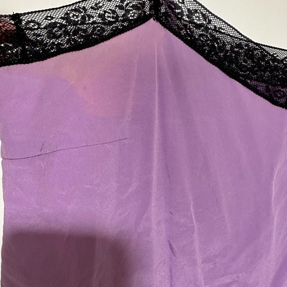 Zadig & Voltaire purple lace trimmed camisole cami AS IS M - Picture 8 of 9